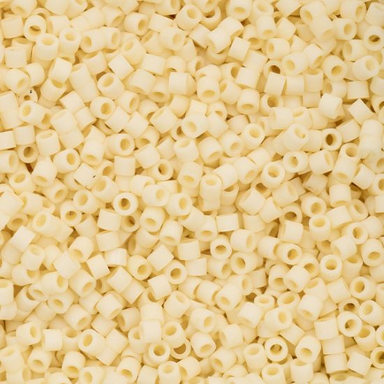 Picture of Cylin Opaque Dark Cream Cylinder Seed Bead Size 11, Approximately 25 Grams