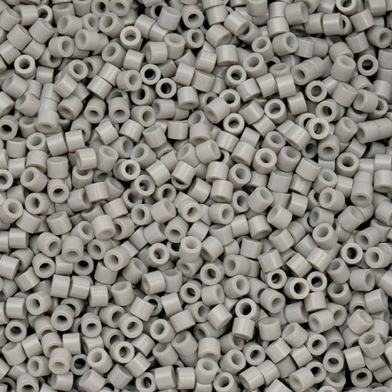 Picture of Cylin Opaque Dove Grey Cylinder Seed Bead Size 11, Approximately 25 Grams
