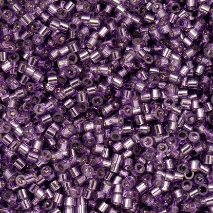 Picture of Cylin Silver Lined Purple Cylinder Seed Bead Size 11, Approximately 25 Grams