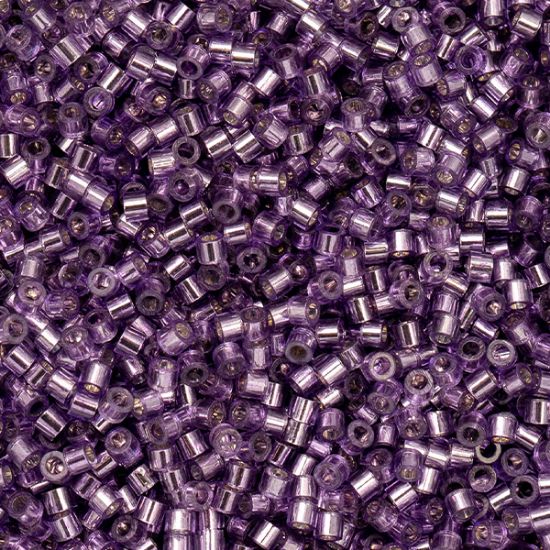 Picture of Cylin Silver Lined Purple Cylinder Seed Bead Size 11, Approximately 25 Grams