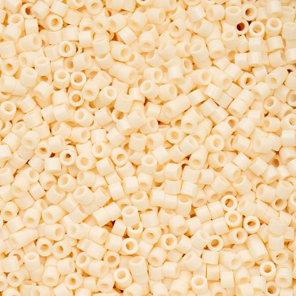 Picture of Cylin Opaque White Bisque Cylinder Seed Bead Size 11, Approximately 25 Grams