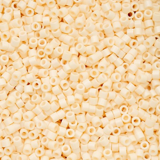 Picture of Cylin Opaque White Bisque Cylinder Seed Bead Size 11, Approximately 25 Grams