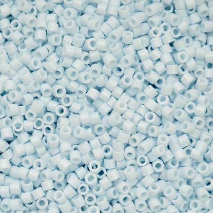 Picture of Cylin Opaque Light Sky Blue Cylinder Seed Bead Size 11, Approximately 25 Grams