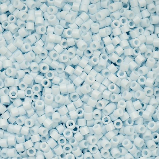 Picture of Cylin Opaque Light Sky Blue Cylinder Seed Bead Size 11, Approximately 25 Grams