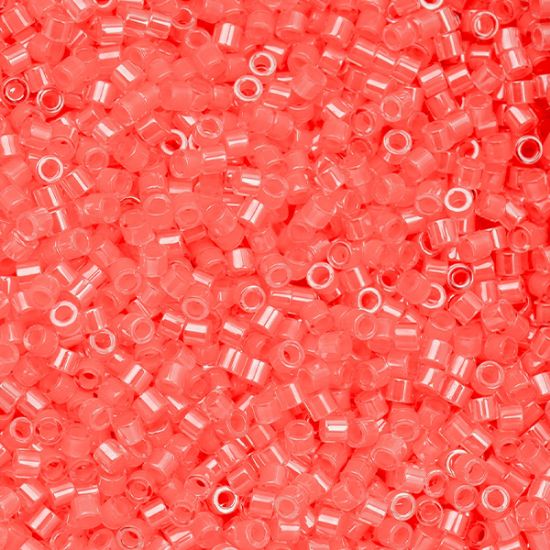 Picture of Cylin Neon Coral Cylinder Seed Bead Size 11, Approximately 25 Grams
