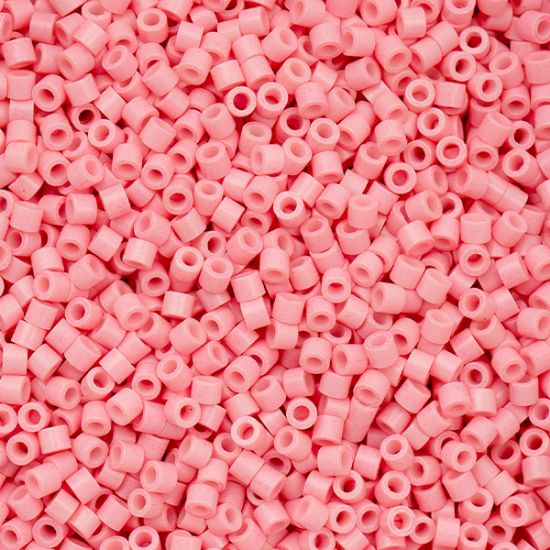 Picture of Cylin Opaque Pink Ceylon Cylinder Seed Bead Size 11, Approximately 25 Grams
