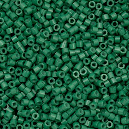 Picture of Cylin Opaque Emerald Green Cylinder Seed Bead Size 11, Approximately 25 Grams