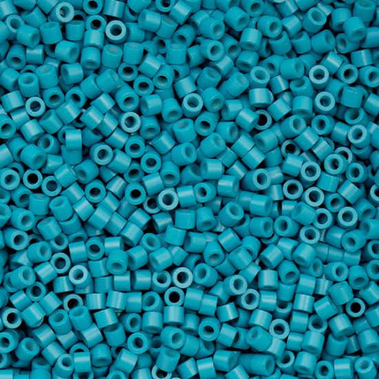 Picture of Cylin Opaque Blue Lagoon Cylinder Seed Bead Size 11, Approximately 25 Grams
