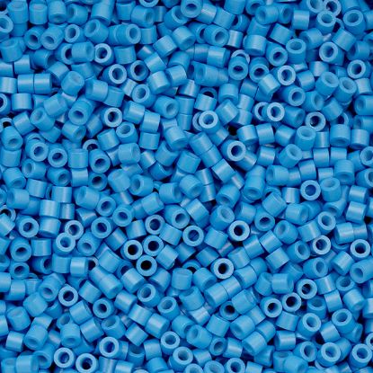 Picture of Cylin Opaque Blue Cerulean Cylinder Seed Bead Size 11, Approximately 25 Grams
