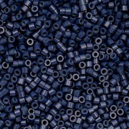Picture of Cylin Opaque Navy Blue Cylinder Seed Bead Size 11, Approximately 25 Grams