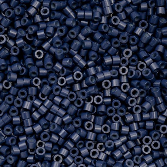 Picture of Cylin Opaque Navy Blue Cylinder Seed Bead Size 11, Approximately 25 Grams