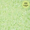 Picture of Cylin Glow in Dark Aurora Borealis, Light Green Seed Bead Size 11, Approximately 25 Grams