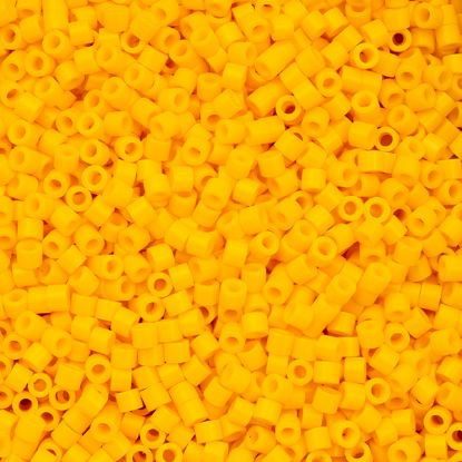 Picture of Cylin Opaque Yellow Zest Cylinder Seed Bead Size 11, Approximately 25 Grams