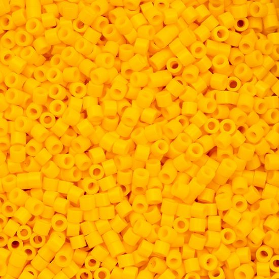 Picture of Cylin Opaque Yellow Zest Cylinder Seed Bead Size 11, Approximately 25 Grams