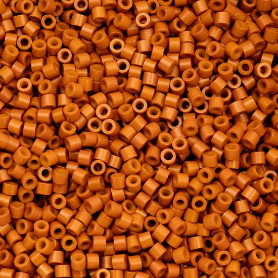 Picture of Cylin Opaque Pumpkin Orange Cylinder Seed Bead Size 11, Approximately 25 Grams