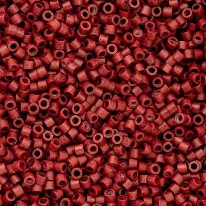 Picture of Cylin Metallic Matte Dark Maroon Red Cylinder Seed Bead Size 11, Approximately 25 Grams