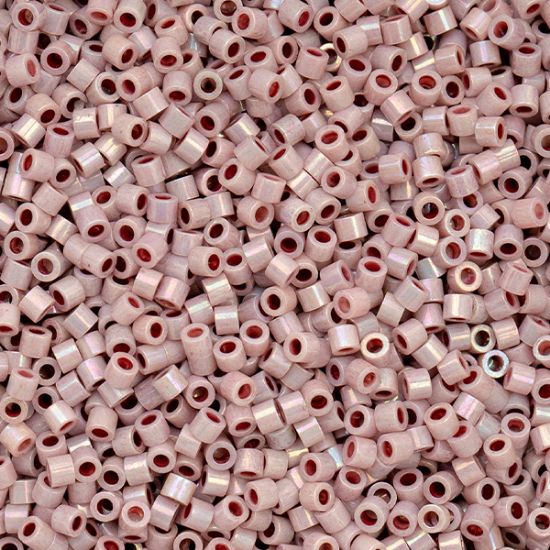 Picture of Cylin Opaque Light Lilac Aurora Borealis Cylinder Seed Bead Size 11, Approximately 25 Grams