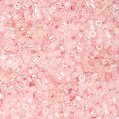 Picture of Cylin Pale Pink Lined Cylinder Seed Bead Size 11, Approximately 25 Grams