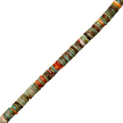 Picture of Stabilized Turquoise with Spiny Heishi, 6mm
