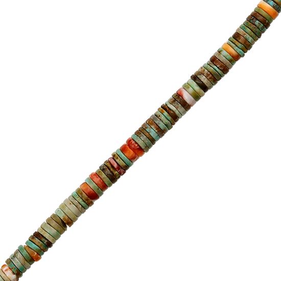 Picture of Stabilized Turquoise with Spiny Heishi, 6mm
