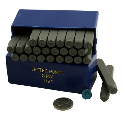 Picture of Alphabet Uppercase Stamp Set, Fancy 1/8", 27 pieces