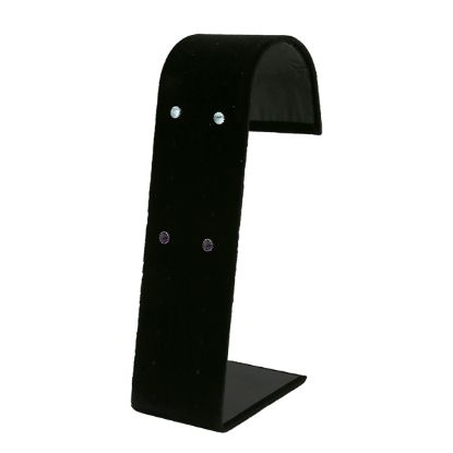 Picture of Black Velvet Earring Display Stand, 2" x 6"-1/2