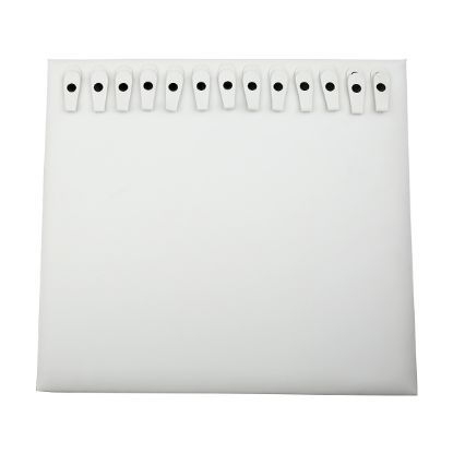 Picture of White Leatherette, 13 Snaps Pad