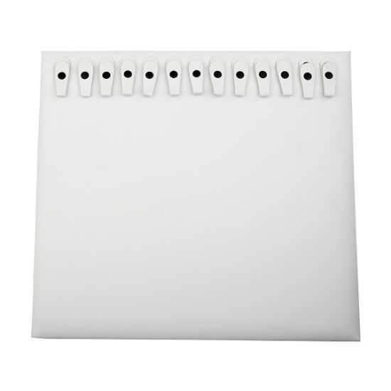 Picture of White Leatherette, 13 Snaps Pad