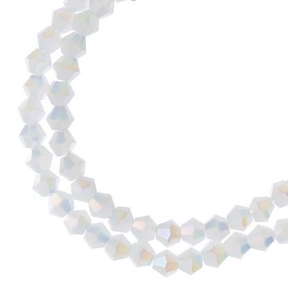 Picture of Crystal Lane UV Yellow Rondelle, 2 Strand: 4mm - 7" Strand