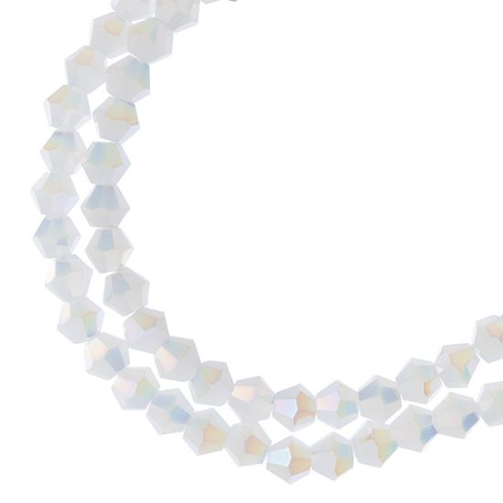 Picture of Crystal Lane UV Yellow Rondelle, 2 Strand: 4mm - 7" Strand