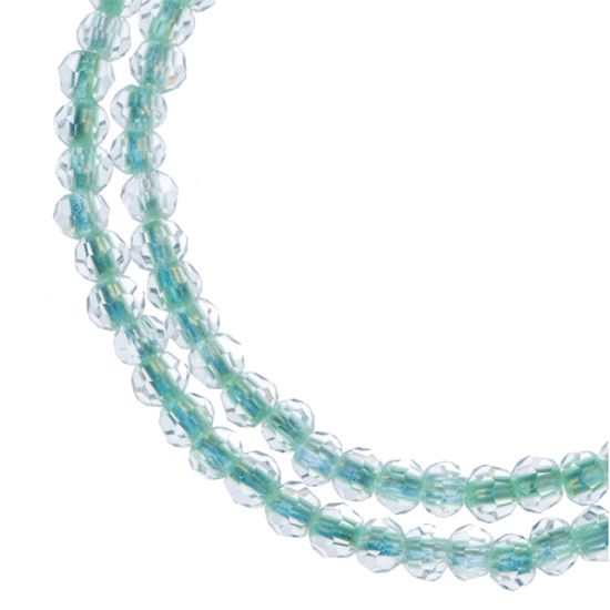 Picture of Crystal Lane Turquoise & Light Blue 2 Strand: 4mm - 7" Length