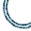 Picture of Crystal Lane Green & Dark Blue Rondelle, 2 Strand: 4mm - 7" Length
