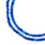 Picture of Crystal Lane Blue & Light Blue Rondelle, 2 Strand: 4mm - 7" Length