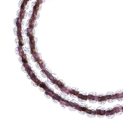 Picture of Crystal Lane Brown Rondelle, 2 Strand: 4mm - 7" Length