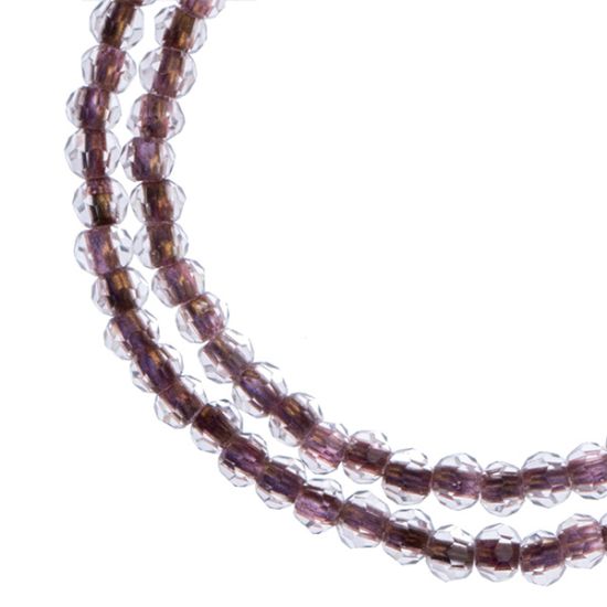Picture of Crystal Lane Brown Rondelle, 2 Strand: 4mm - 7" Length