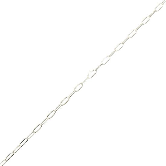 Picture of Sterling Silver Flat Cable Bulk Chain 2.2mm, Sold by the Foot