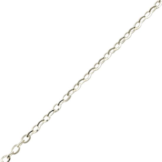 Picture of Sterling Silver Oval Cable Bulk Chain 2.6mm, Sold by the Foot