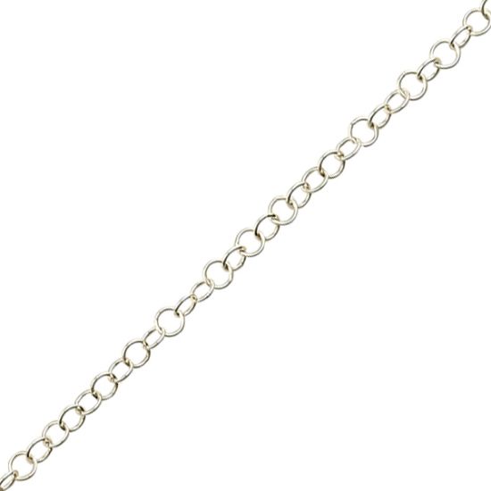 Picture of Sterling Silver Round Cable Bulk Chain 2.9mm, Sold by the Foot