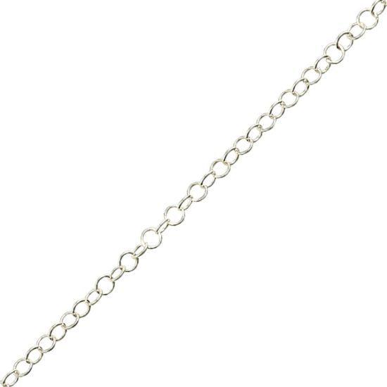 Picture of Sterling Silver Round Cable Bulk Chain 3.5mm, Sold by the Foot