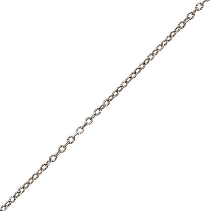 Picture of Sterling Silver Oxidized Cable Stamp Bulk Chain 2.5mm, Sold by the Foot