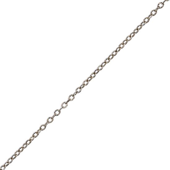 Picture of Sterling Silver Oxidized Cable Stamp Bulk Chain 2.5mm, Sold by the Foot