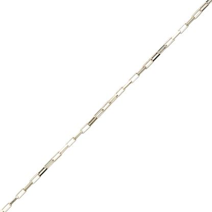 Picture of Sterling Silver Long Box Bulk Chain 1.4mm, Sold by the Foot