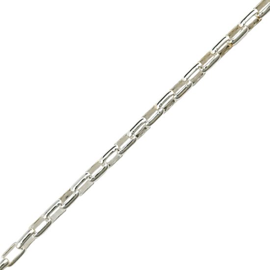 Picture of Sterling Silver Heavy Long Box Bulk Chain, 3.2mm, Sold by the Foot