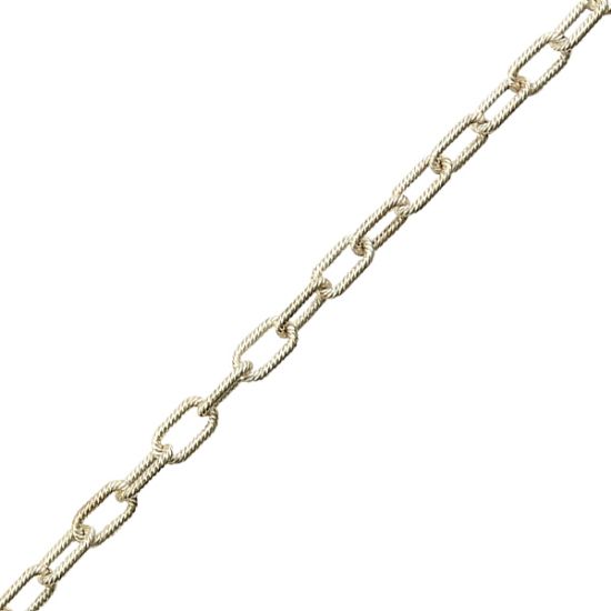 Picture of Sterling Silver Twist Cable Bulk Chain 4.9mm, Sold by the Foot