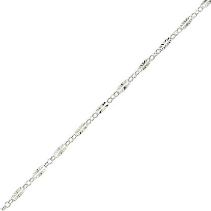 Picture of Sterling Silver Dapped Star Bulk Chain 2.5mm, Sold by the foot
