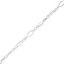 Picture of Sterling Silver Long & Short Bulk Chain 2.7mm, Sold by the Foot