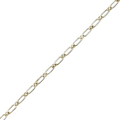 Picture of Sterling Silver Long And Short 11 Bulk Chain 3.2mm, Sold by the Foot