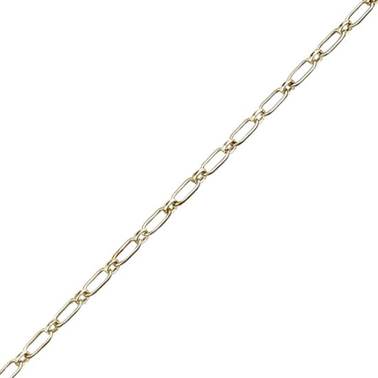 Picture of Sterling Silver Long And Short 11 Bulk Chain 3.2mm, Sold by the Foot