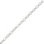 Picture of Sterling Silver Long And Short Diamond/Rectangle Bulk Chain 3.65mm, Sold by the Foot
