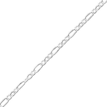 Picture of Sterling Silver Long & Short Bulk Chain 4.7mm, Sold by the Foot